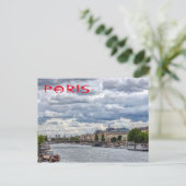 Musée d'Orsay und Seine river - Paris, Frankreich Postkarte (Stehend Vorderseite)