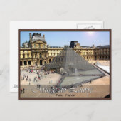 Musee du Louvre Postkarte (Vorne/Hinten)
