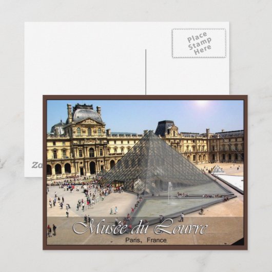 Musee du Louvre Postkarte (Vorne/Hinten)