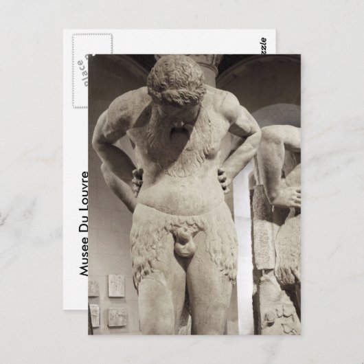Musee du Louvre Postkarte (Vorne/Hinten)