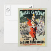 Musee Grevin Reissue Vintag Postkarte (Vorne/Hinten)
