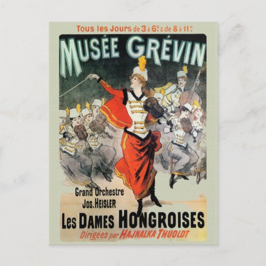 Musee Grevin Reissue Vintag Postkarte (Vorderseite)