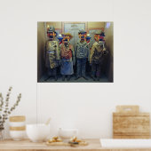 Musee Mecanique Automated Puppets - San Francisco Poster (Küche)