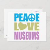Museen für die Liebe Frieden Postkarte (Vorne/Hinten)