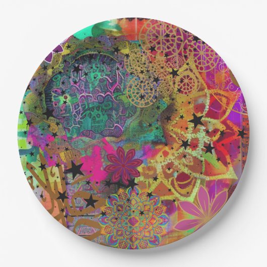 Muselmanin Pappteller (Vorderseite)