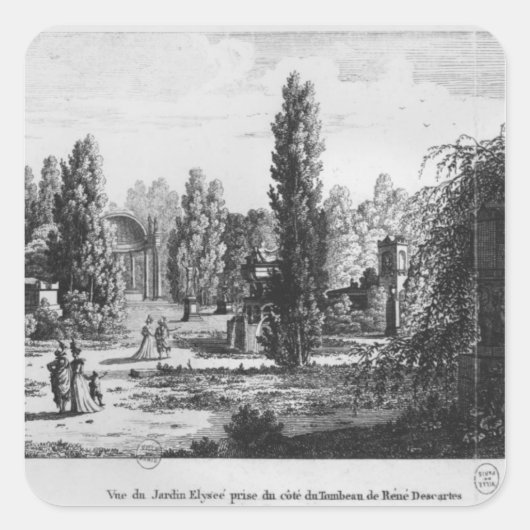 Museo des Monuments Francais, Paris Quadratischer Aufkleber (Vorderseite)