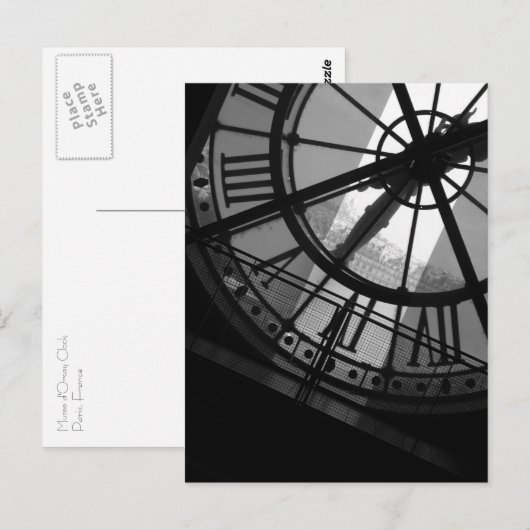 Museo d'Orsay Clock Postkarte (Vorne/Hinten)