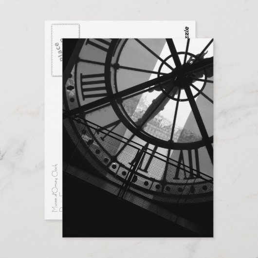 Museo d'Orsay Clock Postkarte (Vorne/Hinten)
