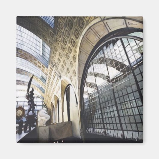 Museo d'Orsay Pariser Museum Wasserfarbe Magnet (Vorne)