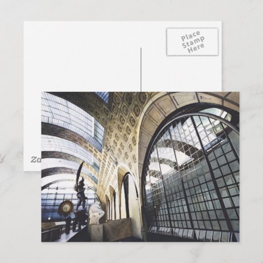 Museo d'Orsay Pariser Museum Wasserfarbe Postkarte (Vorne/Hinten)