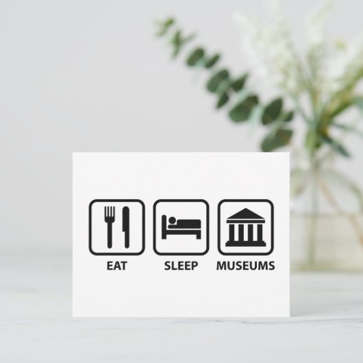 Museo Sleep Postkarte (Stehend Vorderseite)