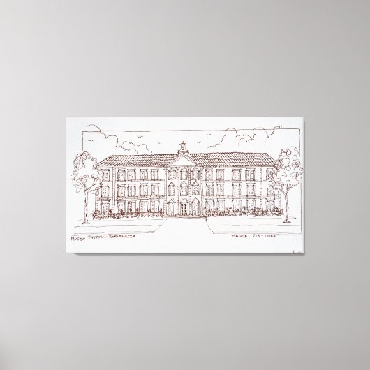 Museo Thyssen-Bornemisza | Madrid, Spanien Leinwanddruck (Vorderseite)