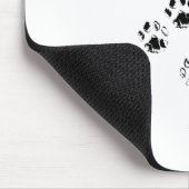 MUSEPAD - KATZE- ODER HUNDERZEITIGE DRUCKER/TRACKS MOUSEPAD (Ecke)
