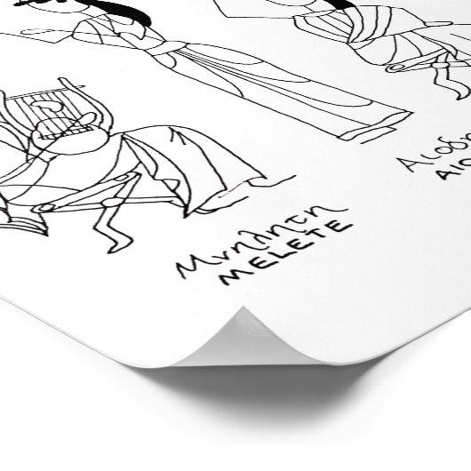 Muses - Graumythcomix-Streifen Poster (Ecke)