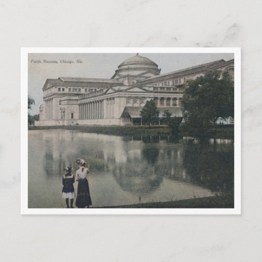 Museum, Chicago IL 1910er Vintag Inspiriert Postkarte (Vorderseite)