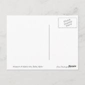 Museum für islamische Künste, schwarze Postkarte K (Rückseite)