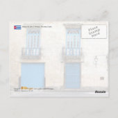 Museum für Koloniale Kunst, Havanna, Kuba Postkarte (Rückseite)