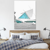 Museum für Kunst Milwaukee 7 Leinwanddruck (Insitu (Schlafzimmer))