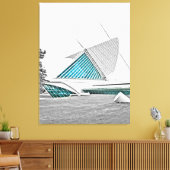 Museum für Kunst Milwaukee 7 Leinwanddruck (Insitu (Wohnzimmer))