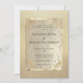 Museum Gold Affair Wedding & Party Einladung (Vorderseite)