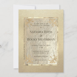 Museum Gold Affair Wedding & Party Einladung