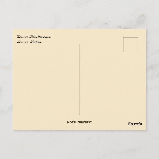 Museum Kerma - Sudan Postkarte (Rückseite)