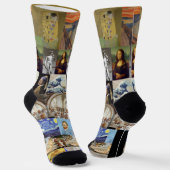 Museum Kunst Socken Verbesserte Crew Socken  (Gewinkelt)