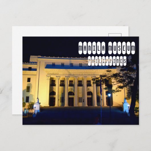 Museum Manila Postkarte (Vorne/Hinten)