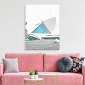 Museum Milwaukee Art Museum 7 Canvas Print Leinwanddruck (Insitu (Wohnzimmer))