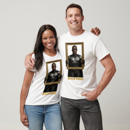 Museum-Mitarbeiter-Superheld-T-Shirt T-Shirt (Unisex)