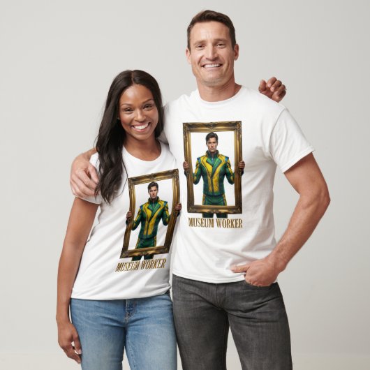 Museum-Mitarbeiter-Superheld-T-Shirt T-Shirt (Unisex)