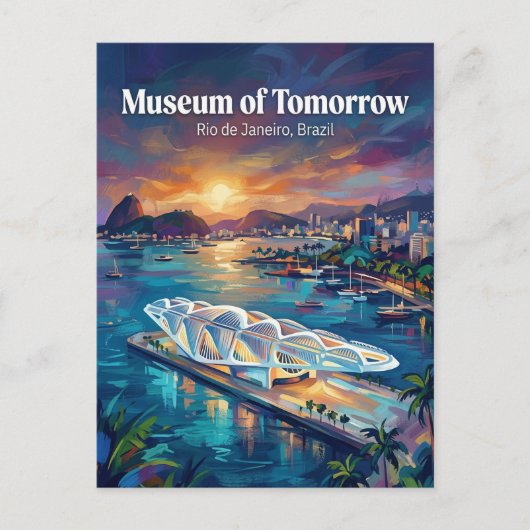 Museum of Tomorrow Brazil Postkarte (Vorderseite)