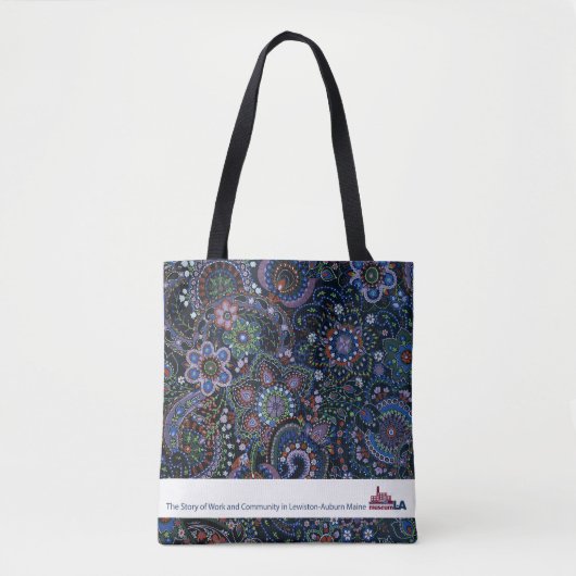 Museum Paisleys handgemalte LA Tasche (Vorderseite)