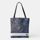 Museum Paisleys handgemalte LA Tasche (Rückseite)