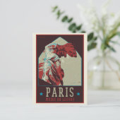 Museum Paris Louvre - Frankreich Postkarte (Stehend Vorderseite)