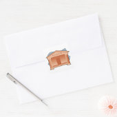 Museum Quadratischer Aufkleber