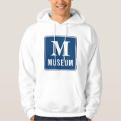 Museum Sign Mens Hoodie (Vorderseite)