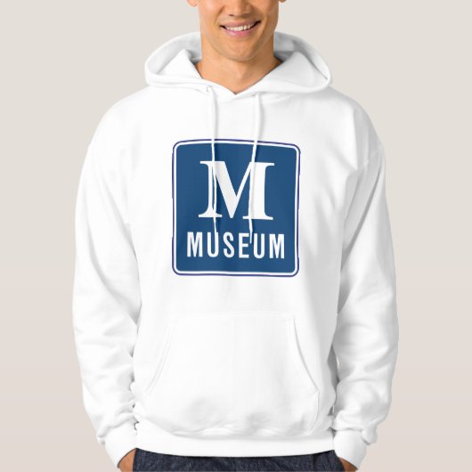 Museum Sign Mens Hoodie (Vorderseite)