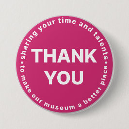 Museum Volunteer Vielen Dank Button