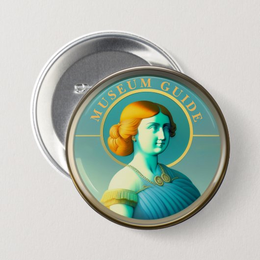 Museumsführer-Button Button (Vorne & Hinten)