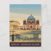 Museumsinsel Vintag Postkarte (Vorderseite)