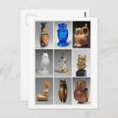 Museumsstatuen/Skulpturen Postkarte (Vorne/Hinten)