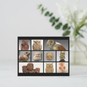 Museumsstatuen/Skulpturen Postkarte (Stehend Vorderseite)
