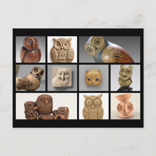 Museumsstatuen/Skulpturen Postkarte (Vorderseite)
