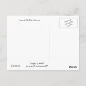 Museumsstücke Leonardo Da Vinci Postkarte (Rückseite)