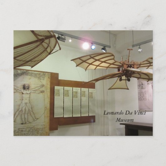 Museumsstücke Leonardo Da Vinci Postkarte (Vorderseite)