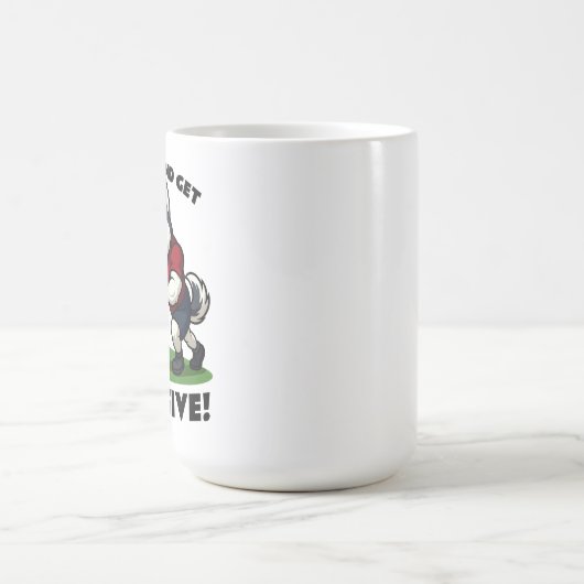Mush and Get Massive – Funny Husky Sled Push Kaffeetasse (Mittel)