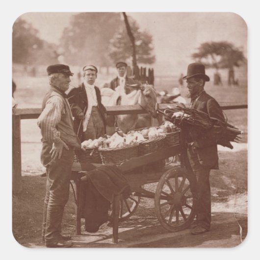 Mush Faker und Ginger Beer Maker von 'Street Lif Quadratischer Aufkleber (Vorderseite)