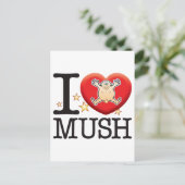 Mush Liebe Man Postkarte (Stehend Vorderseite)