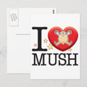 Mush Liebe Man Postkarte (Vorne/Hinten)